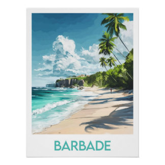 Póster Affiche Barbade