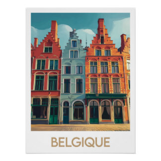 Póster Affiche Belgique