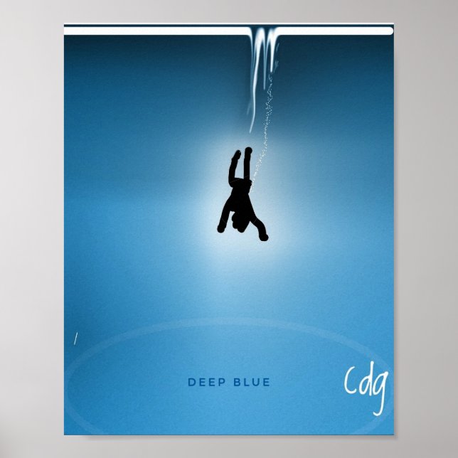 Poster Affiche Bleu Profond (Frente)