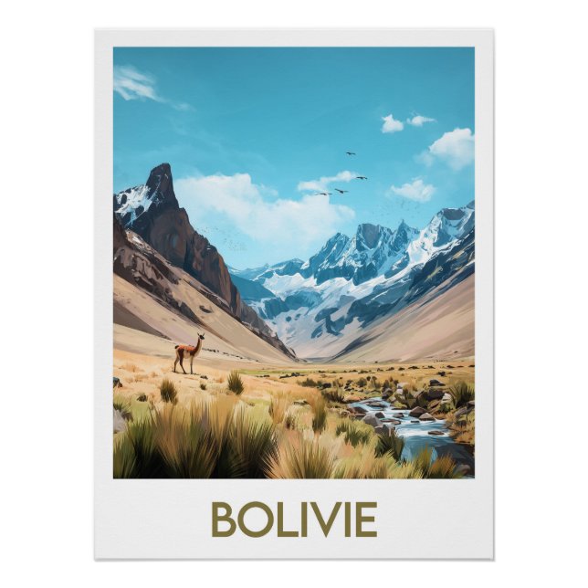 Póster Affiche Bolivie (Frente)