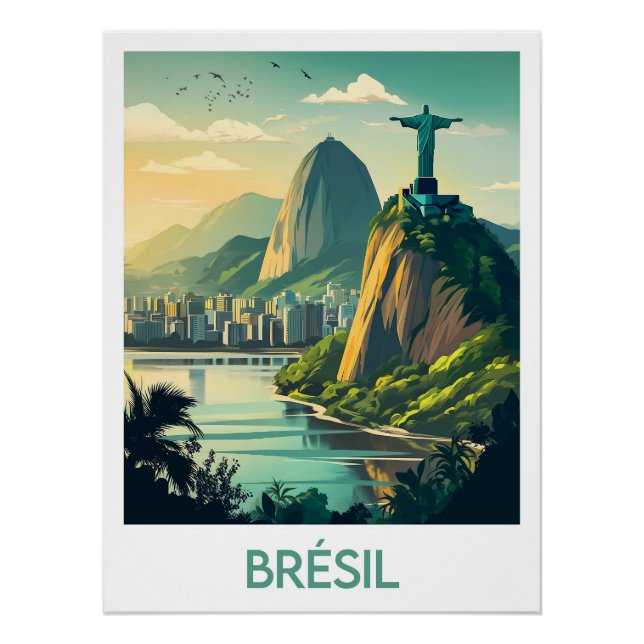 Póster Affiche Brésil (Frente)