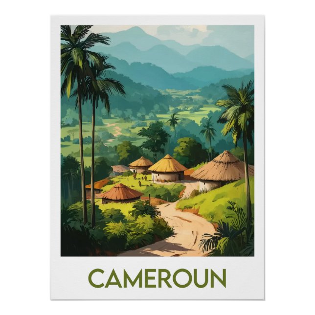 Póster Affiche Cameroun (Frente)