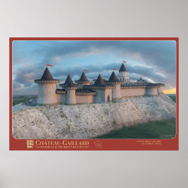 Poster Affiche CHÂTEAU-GAILLARD - Côté plateau calcaire