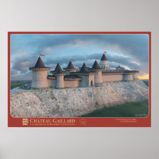 Poster Affiche CHÂTEAU-GAILLARD - Côté plateau calcaire