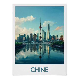 Póster Affiche Chine