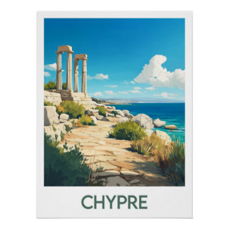 Póster Affiche Chypre