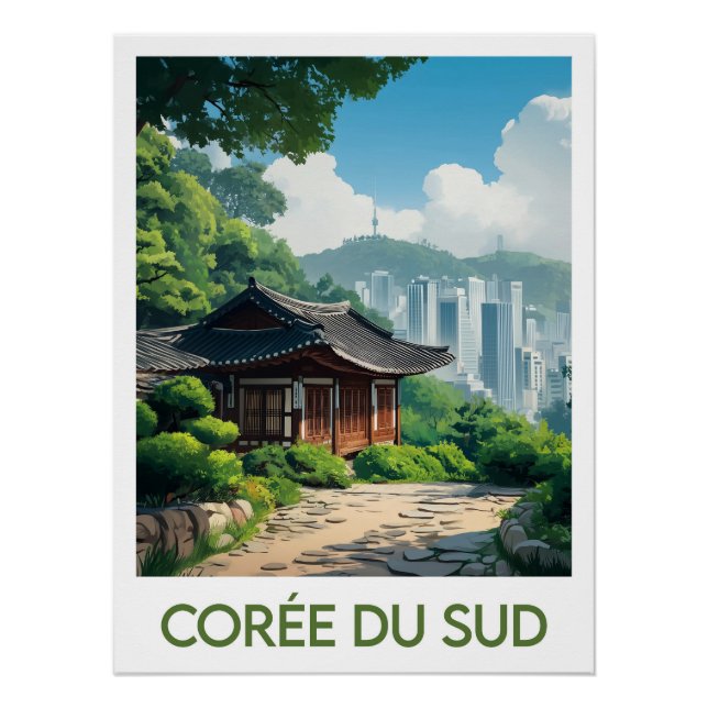Póster Affiche Corée du Sud (Frente)