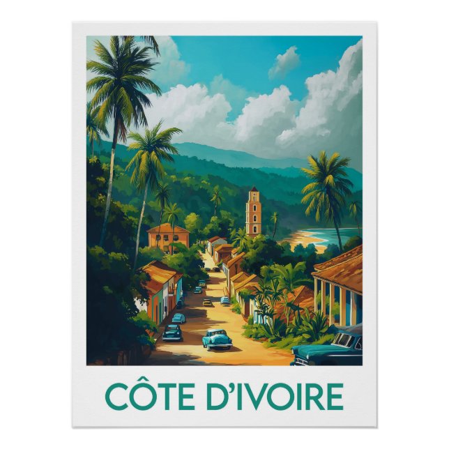 Póster Affiche Côte d’Ivoire (Frente)