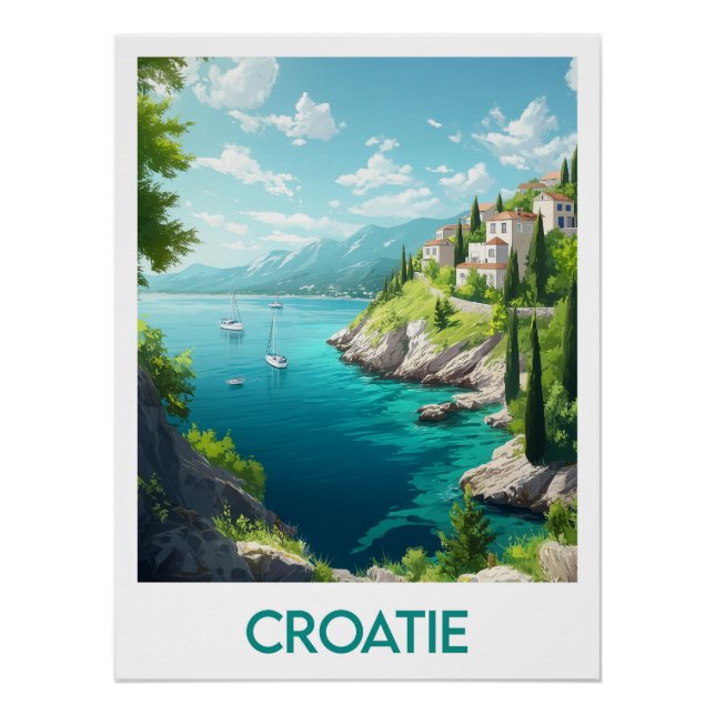Póster Affiche Croatie (Frente)
