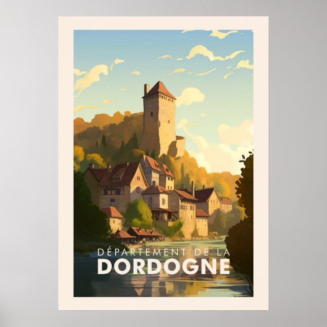 Poster Affiche - Département de la dordogne - 24 (Frente)