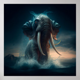 Poster Affiche Elephan