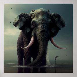 Poster Affiche Elephan