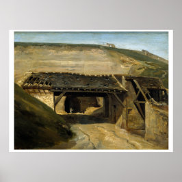 Poster Affiche Entrée d'une carrière à Montmartre