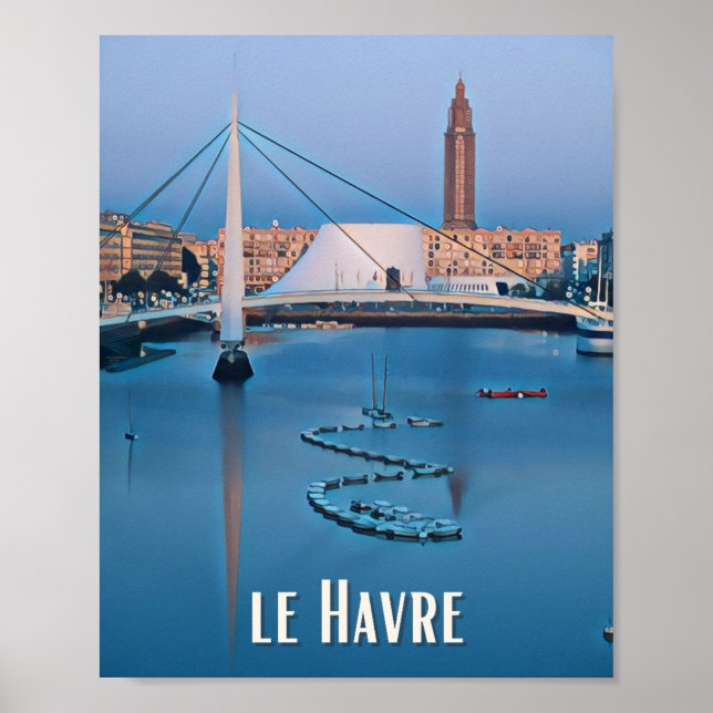 Poster Affiche Le Havre Photo Vintage (Frente)