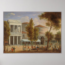 Poster Affiche Le théâtre des Variétés et le passage des