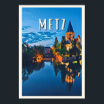 Poster Affiche Metz Photo Vintage<br><div class="desc">Metz est une commune française située dans le département de la Moselle,  en Lorraine. Préfecture de département,  elle fait partie,  depuis le 1er janvier 2016,  de la région administrative Grand Est,  dont elle accueille les assemblées plénières.</div>