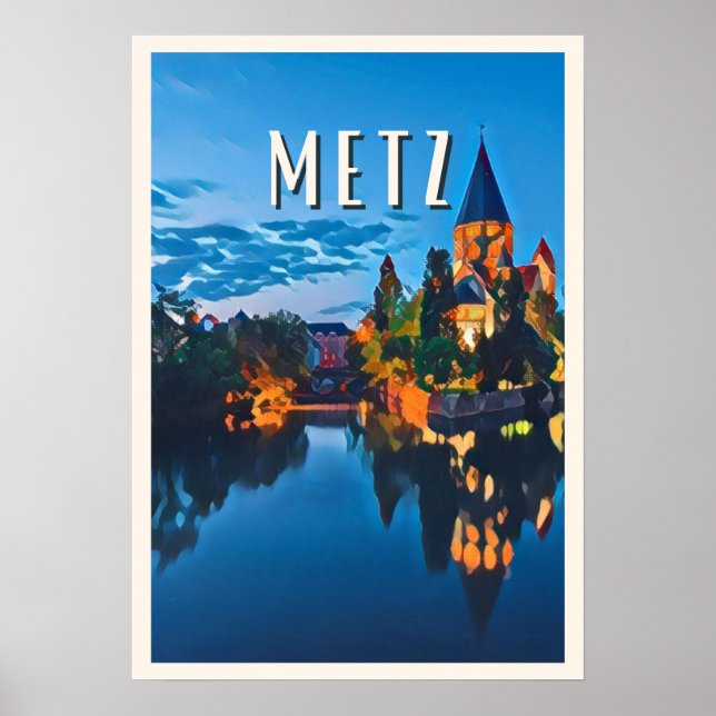 Poster Affiche Metz Photo Vintage (Frente)