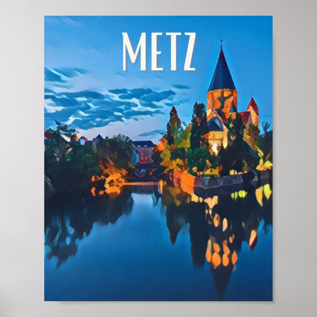 Poster Affiche Metz Photo Vintage (Frente)