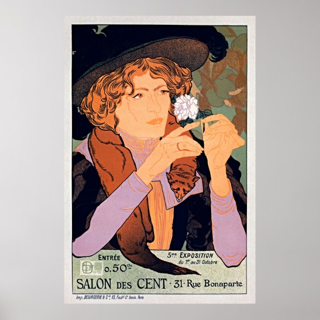 Poster Affiche pour le Salon des Cent por Georges de Feur (Frente)