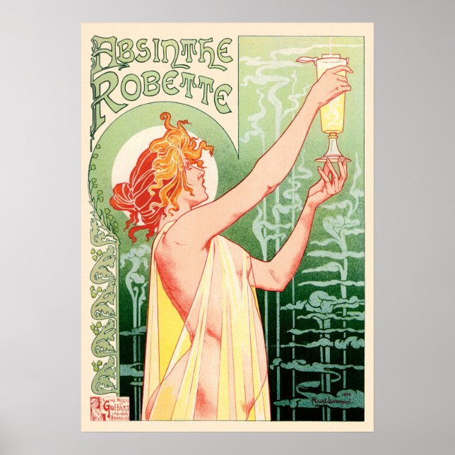 Poster Affiche Rétro Absinthe Robette (Frente)