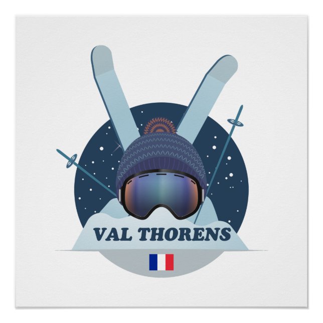 Póster Affiche Val Thorens Station de ski  (Frente)
