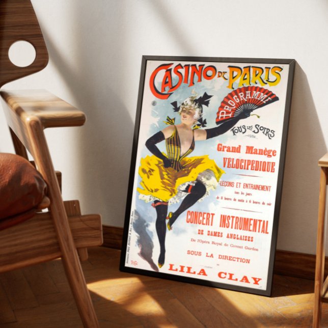 Poster Affiche vintage Casino de Paris (Criador carregado)