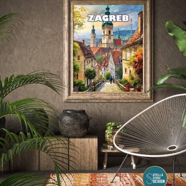 Póster Affiche Zagreb, où chaque coin recèle un trésor ca (Criador carregado)