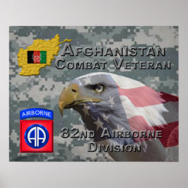 Poster "Afghan Combat Veteran" - 82.ª Divisão Aerotranspo