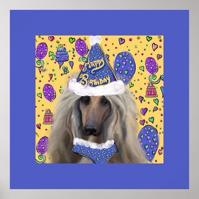POSTER AFGHAN HOUND (Frente)