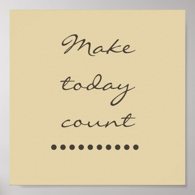 Poster Afirmação de arte! Parede positiva de incentivos (Frente)