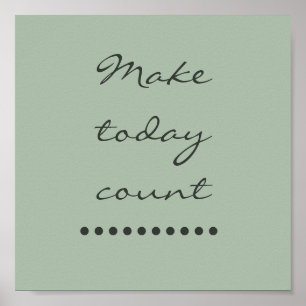 Poster Afirmação de arte! Parede positiva de incentivos