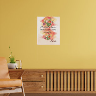 Poster Afirmação Fé: Estou Livre Para Libertar