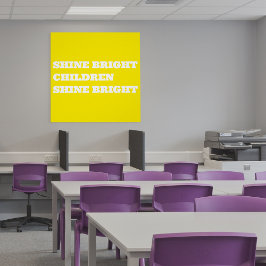 Póster Afirmação Positiva da Sala de Aula de Professores