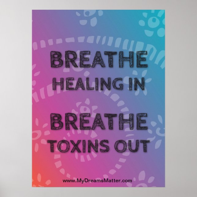 Poster Afirmação Positiva Estado de Funcionamento do Corp (Frente)