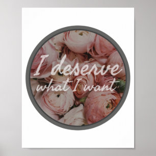 Poster afirmações diárias de inspiração para o trabalho