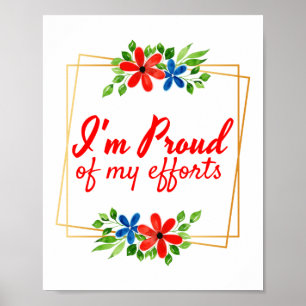 Poster afirmações motivacionais para os trabalhadores d