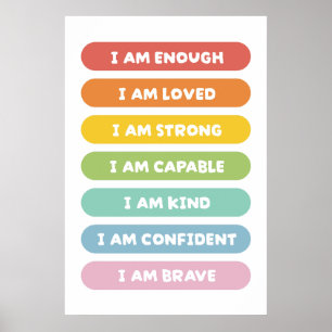 Poster Afirmações positivas