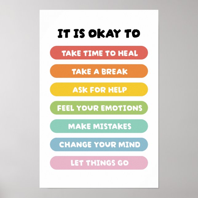 Poster Afirmações Positivas (Frente)