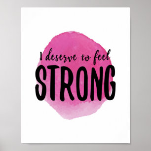 Poster afirmações positivas matinais ao duro do trabalho