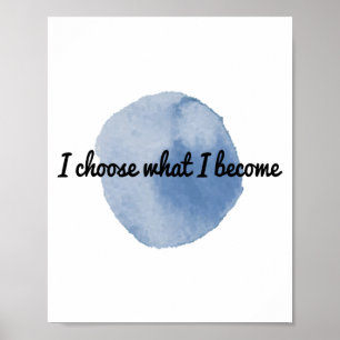 Poster afirmações positivas matinais para o duro de tra