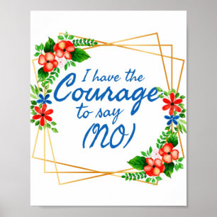 Poster afirmações positivas para ansiedade e amor próprio