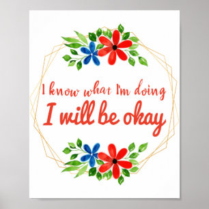 Poster afirmações vívidas positivas para o trabalho e 