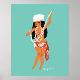 Poster Afixar Jeanne' s Tiare