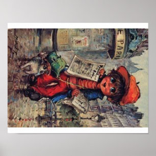 Poster Afixar poulbot ao jornal