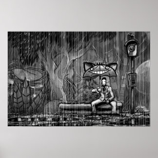 Poster afixar professor horror partidário arte