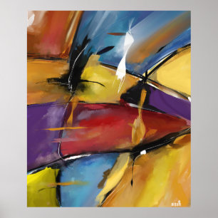 Póster Afixar vertical extra grande modelo “Abstract 15