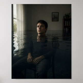 Poster Afogando-se no Silêncio Dele Cartaz