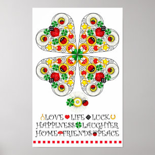 Poster afortunado dos encantos