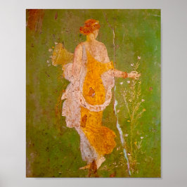 Poster Afresco de Flora na Villa de Ariadne, Pompeia