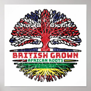 Poster África - África - Reino Unido - Árvore Britânica